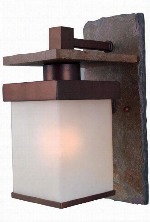 Boulder All-weather Outdoor Patio Wall Sconce - Large, Beige