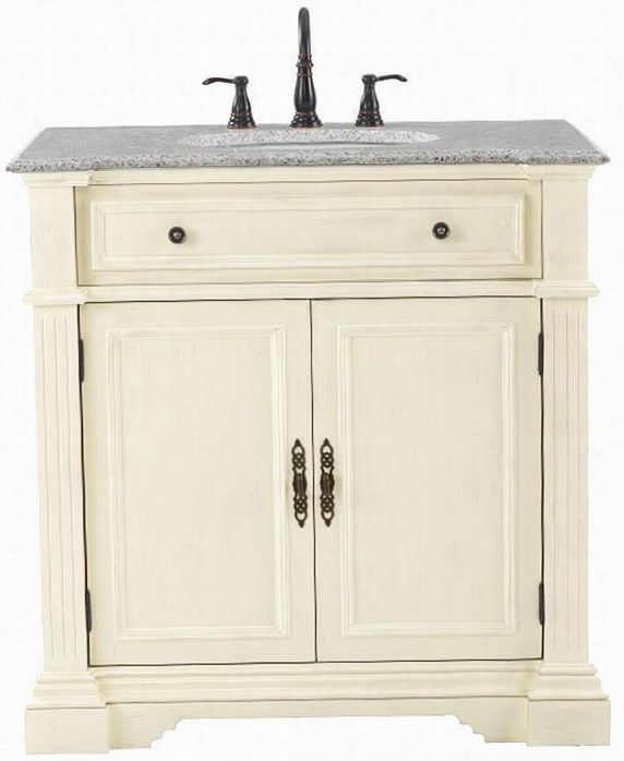 Bufford Singl E Vanity - 35""hx34.5""wx22""d, White