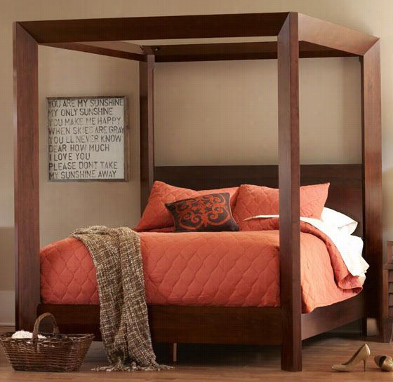 Canali Poster Bed - Queen, Mocca