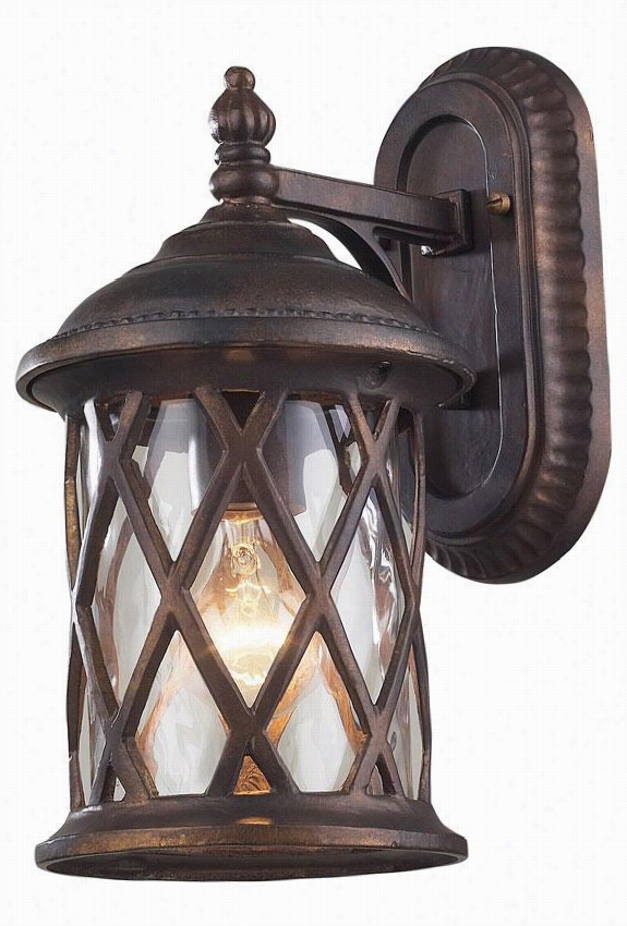 Carrington Manor All-weather Outdoor Patio Sconce -1 3""hx7""w, Hazelnut Bronze