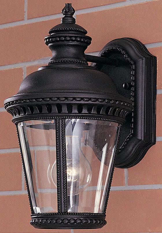 Chamberlaaine All-weather Outdoor Patio Wall Lan Tern - One Light, Black