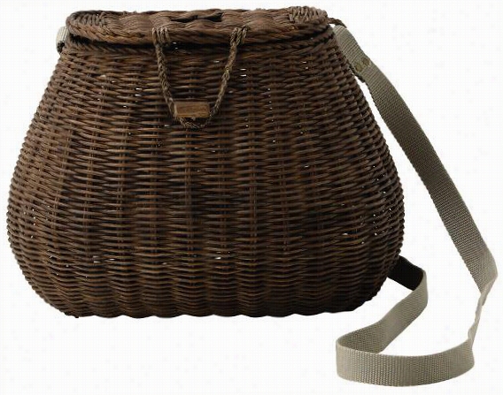 Creel Storage Basket - 9""hx13""wx9""d, Brown