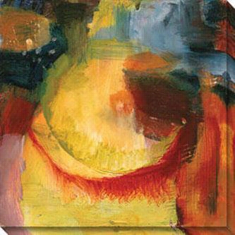 Eccentric Abstraction Iv Canvas Wall Art - Iv,   Yellow