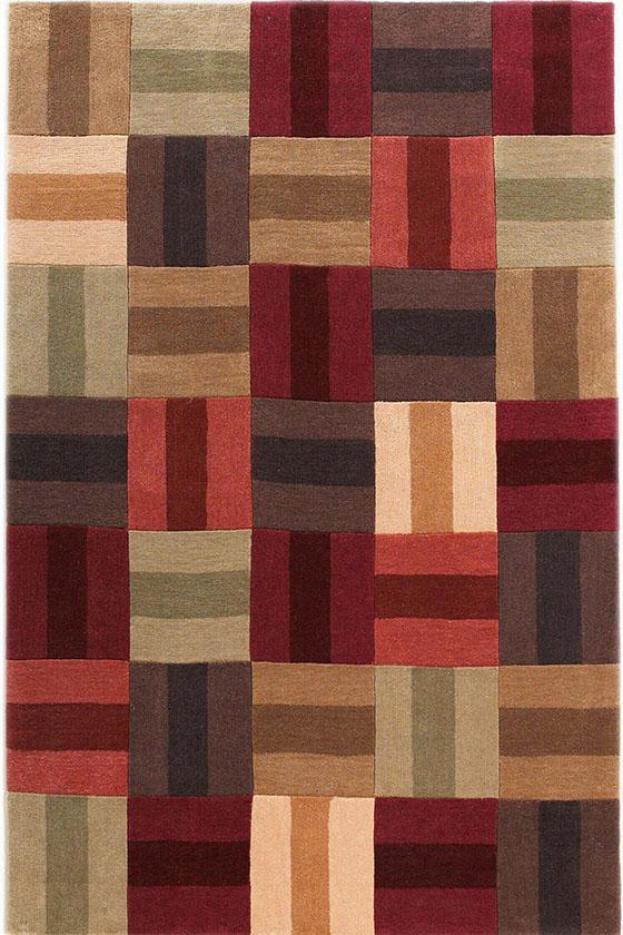 Fortune Area Rug - 5'x', Burgundy