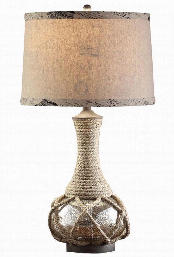 Furman Table Lamp - 30h X 16"&quoot;round Shade, Brown