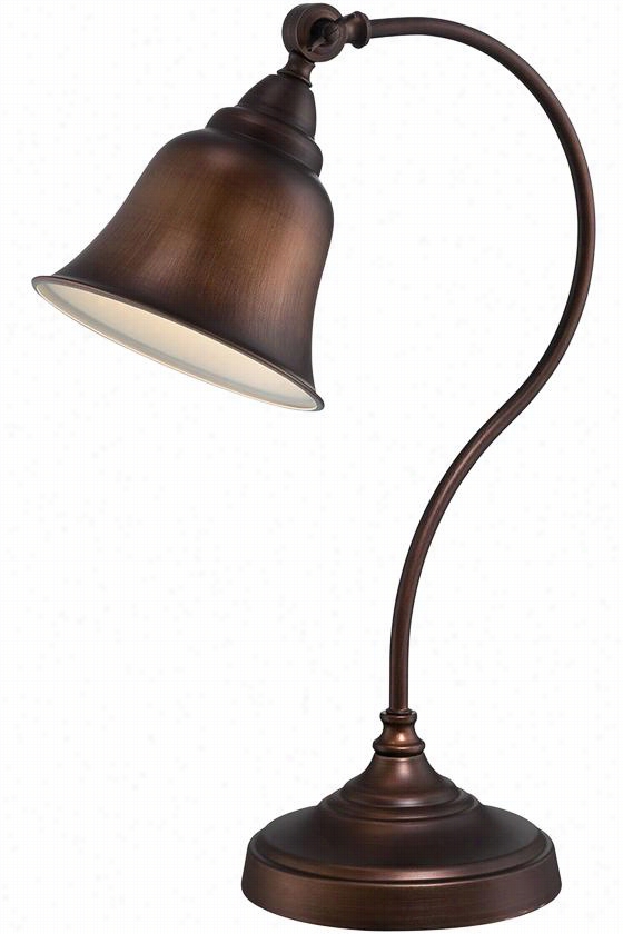 Gianno Desk Lamp - 21""hx7.5""wx12""d, Copper