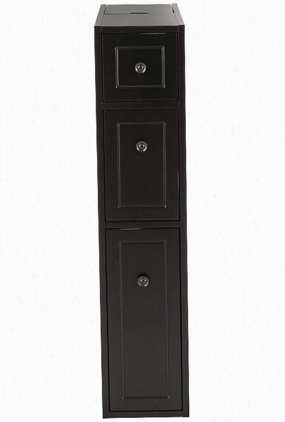 Hamilton Space Saver Storage Cabinet  36""hx8""wx26""d,  Wornblack