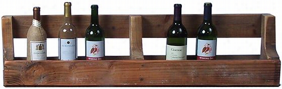 Horizontal Wine Wall Rack - 10""hx40""wx5""d, Ivody