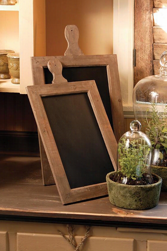 Jamestown Chalkboards - Set Of 2 - Set Of 2, Reclaimed Pine