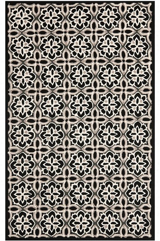 Kauai Ara Rug - 5'x8', Black