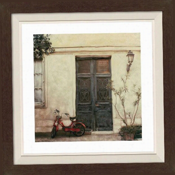 Le Visite Framed Wall Art - 30&qquot;"hx30"&qu0t;w, Fltd Espresso