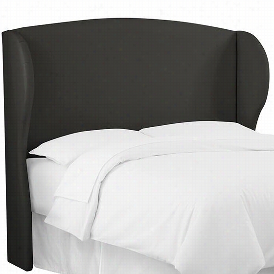 Loomis Upholstered Headboard - Fulll, Twill Black