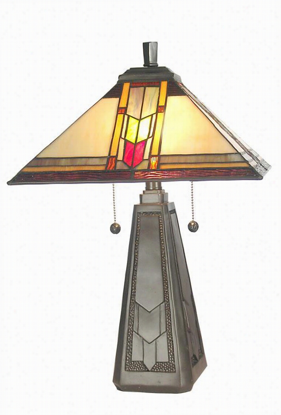 Mallinson Table  Lamp - 21h X 14""d Coffee Black