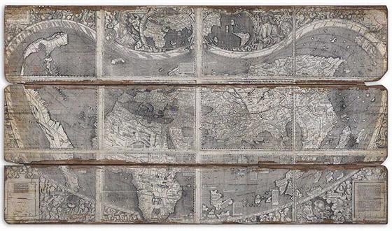 Map Of The City Wall Art - 28hx47wx1d, Gray