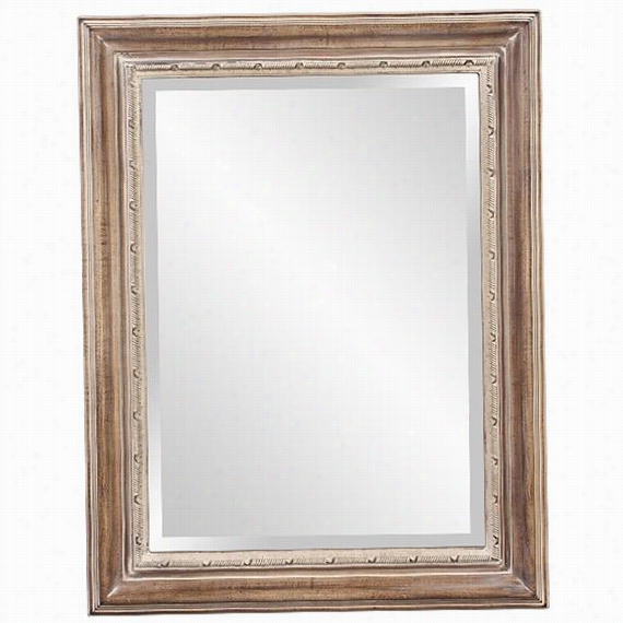 Marlow Mirror  -35""hx27""wx2"&qu Ot;d, Aged Brown With White Wash Accents