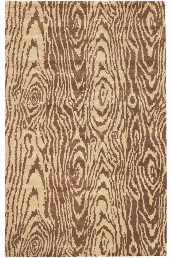 Martha Stweart Loving Layered Faux Bois Areea Rug - 8' Round, Sequoia