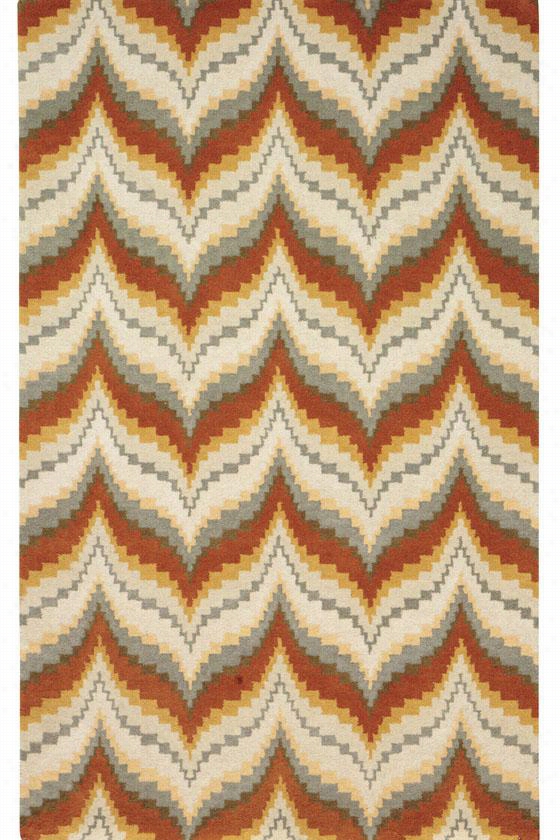 Matrha Stewart Living Wildfire Area Rug - 2'3""x8' Runner, Saffron