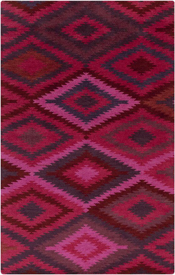 Olympu S Area Rug - 2'6""x8' Runner, Fuschia