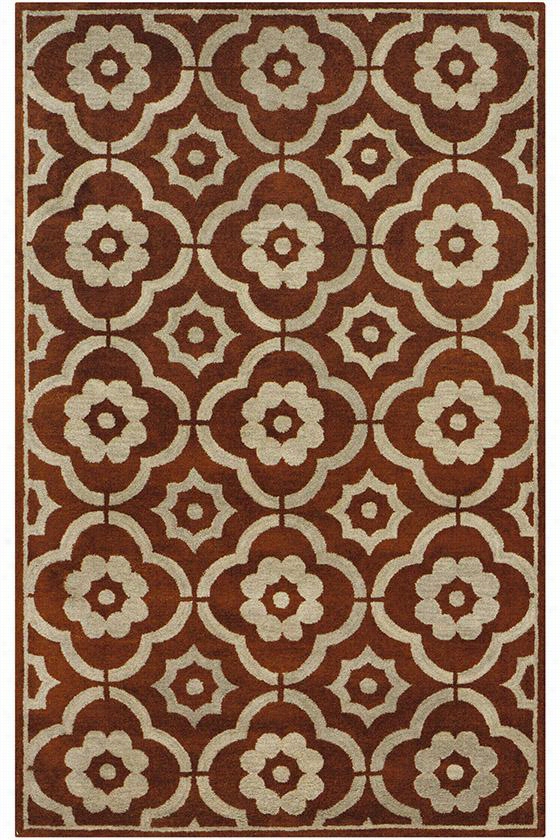 Portofino Area Rug - 3'6""x5'6"", Brick Red