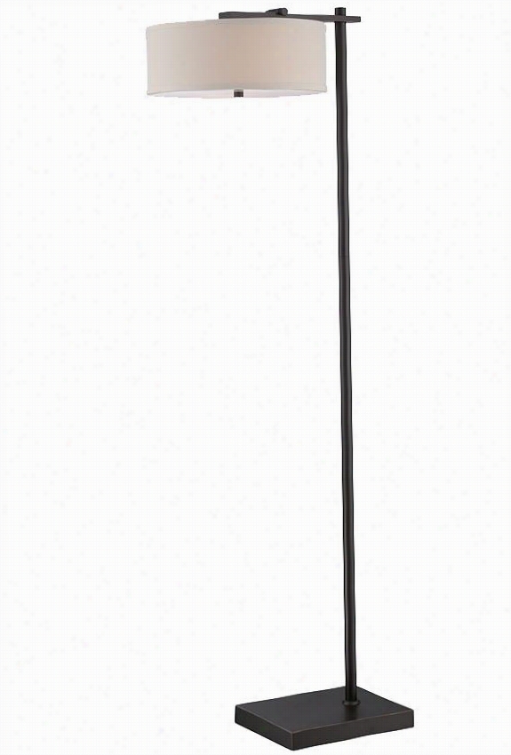 Pirmarevafloor Lamp - 59.5""hx14"&quotw;x21.5"&quo;d, Bronze