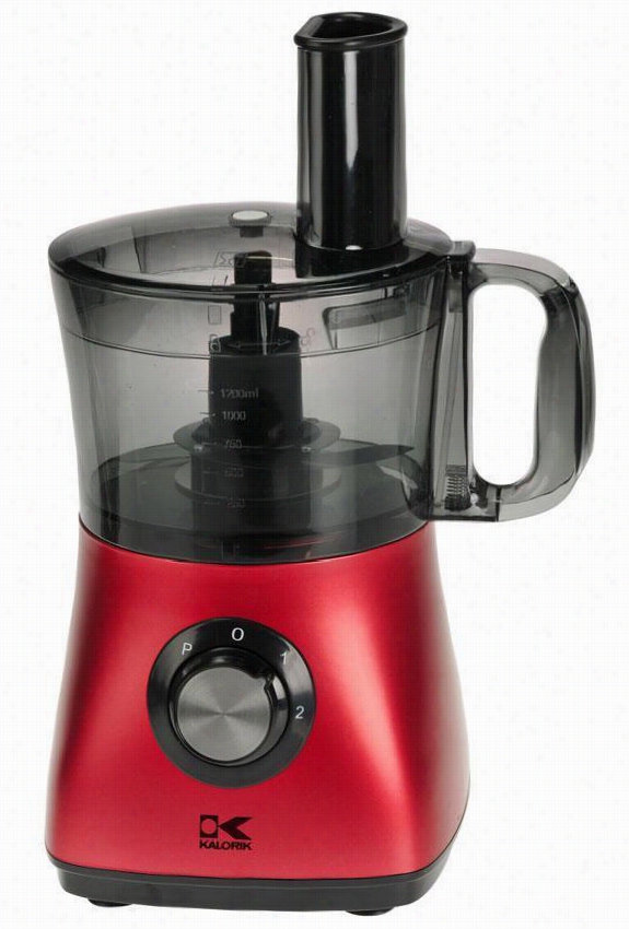 Pro Food Processsor - 15.25hx7wx7d,red/stainles S