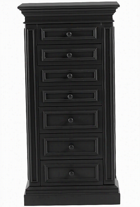 Sheridan Jewelry Armoire - 40""hx20""wx12""d, Black