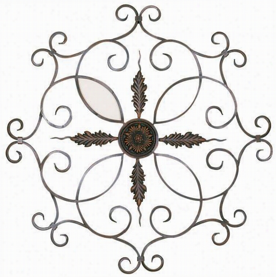 Sherwin Metal Wall Art - 35.75""d, Steel Gray