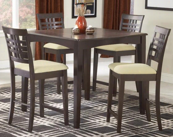 Tiburon 5-piece Gatheering Set - 5p-i Ece Set, Cofffee Brown