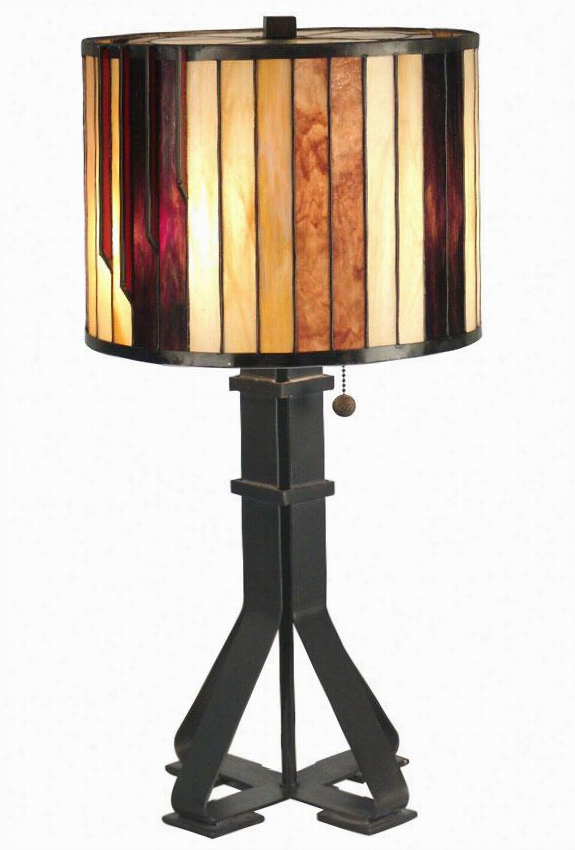 Tivfan Y 26""h Table Lamp - 26h X 13.5""d, Dar K Antique Bronze