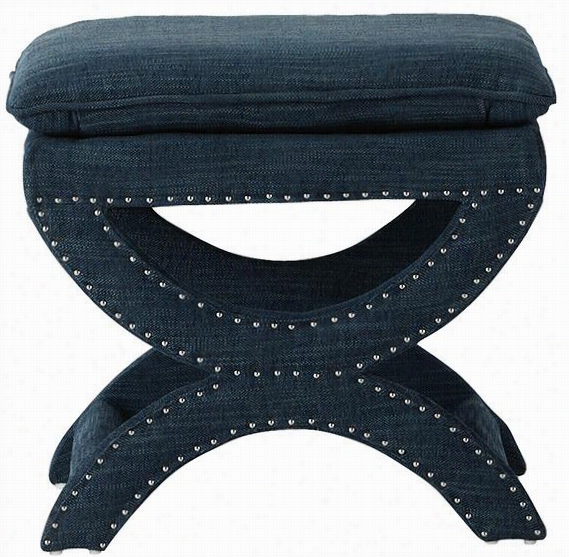 Valencia Vanity Stool - 19.5hx22wx18.5d, Peacock