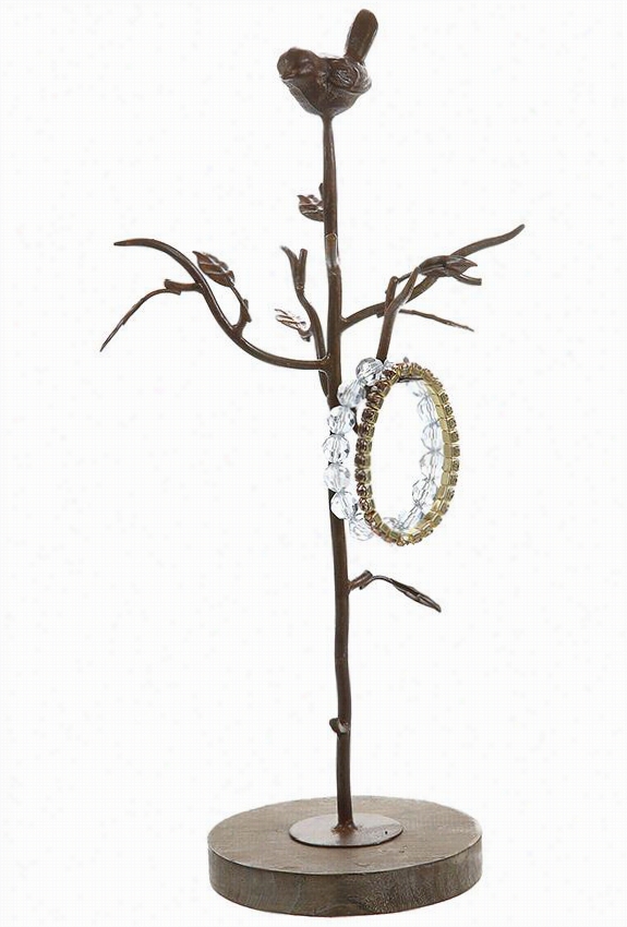 Alouette Jewelry Tree - 15""h X6""wx5""d, Ppumpkin