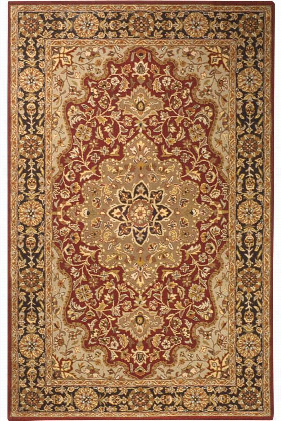 Ambrose Ii Area Rug - 6'x6'  Round, Red