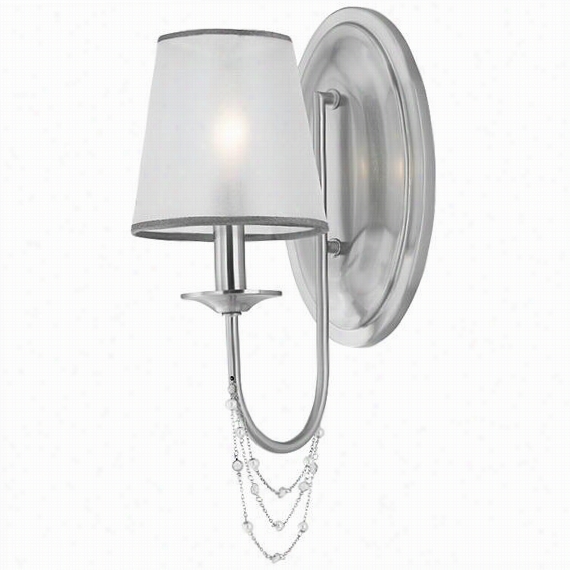 Aeline Sconce - 15.75""hx5.5""wx9&quuot;"d, Grey Steel