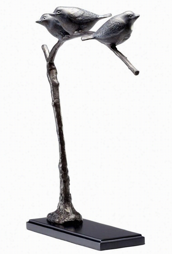 Birds On A Limb - 17&qut;"hx14quot;"wx4""d , Bronze