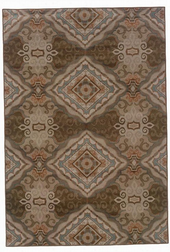 Bardford Area Rug - 6'7""x9'6"", Brown