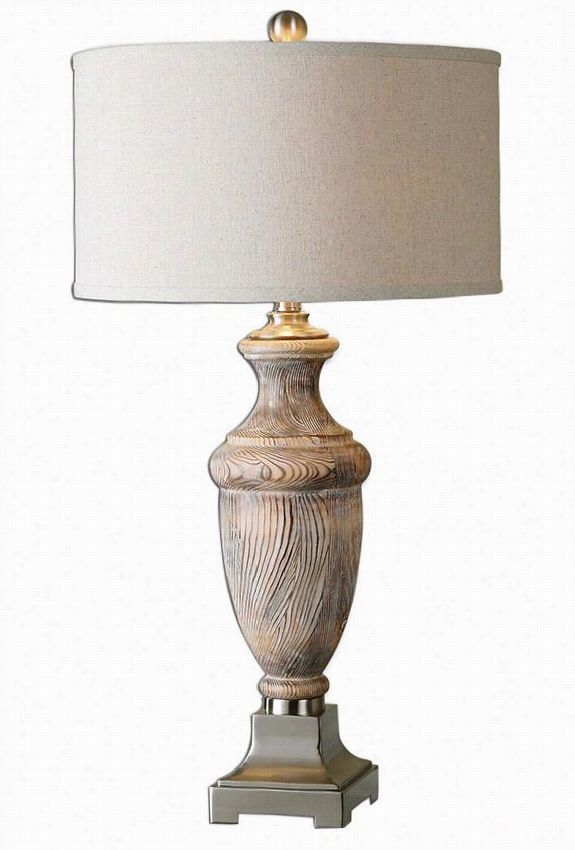 Cabrini Rug Table Lamp - 31.75""hx17""diam, Ivory