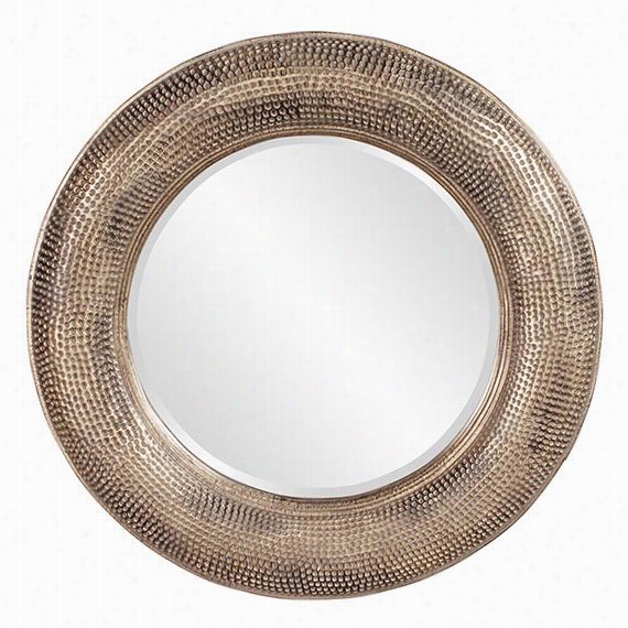 Cerys Wall Mirror - 36""diameterx2""d, Silver
