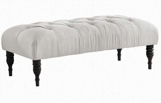 Cstom Hartwell Upholstered Bench - 18hx49wx20d, Tw Ill White