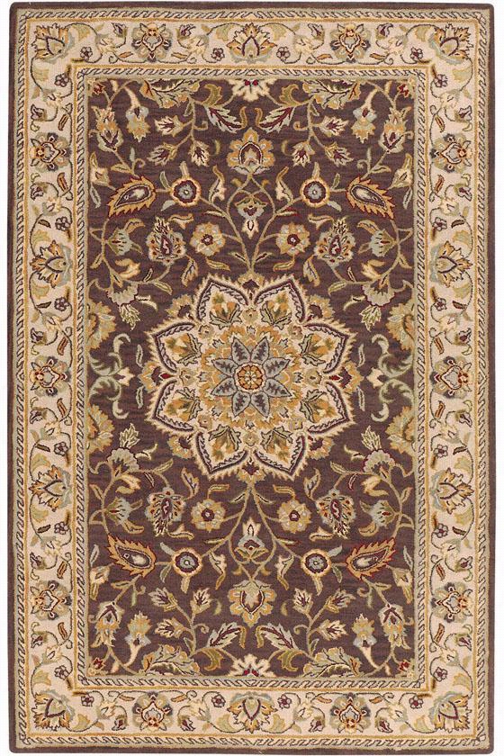 Earley Area Rug-  5'x8', Brownn