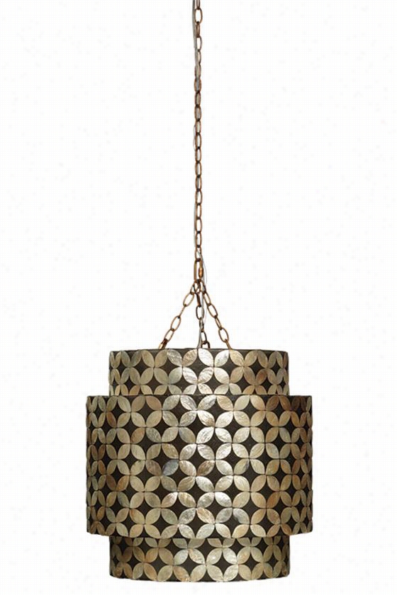 Ella Chandelier - 20""hx20""wx20"&q Uot;d,  Shell