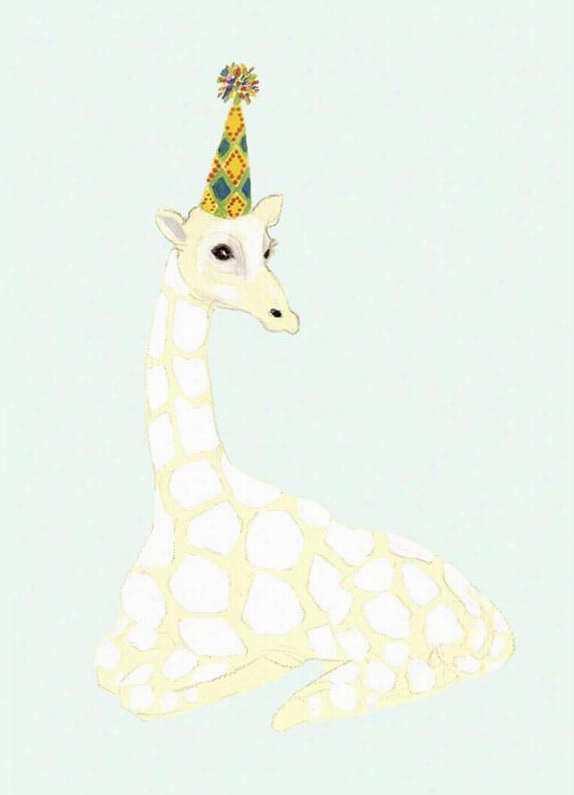 Festive Giraffe Wall Ar - 4" ;"hx18""wx1.5"",d Annab Unett