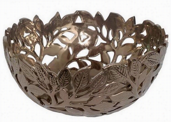 Foglia Bowl - Large, Bronze