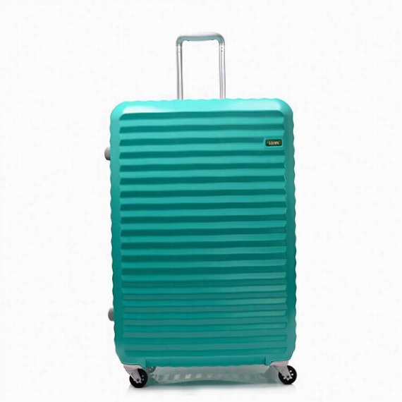 Groove Zipper Upright Spinner Luggage - 28""hx20""wx13""d, Green