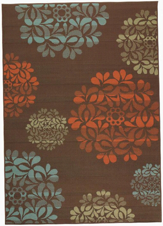 Hilo Ii Area Rug - 6'7""x9'6"", Brown