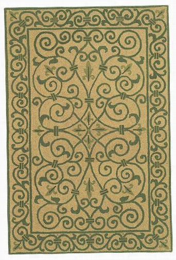 Irongate Area Rug - 8' Round, Gold