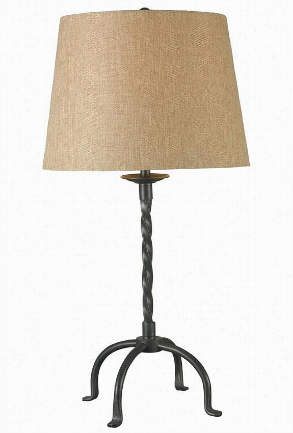 Knox Table Lamp - 30h X 15""rundle, Bronze