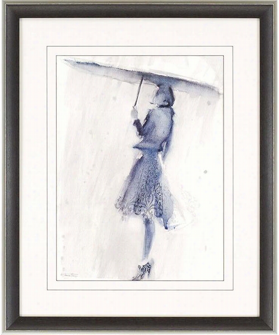 Lady With Umbrella Wall Art - 35""hz29""wx2""d, Sharon Pinsker