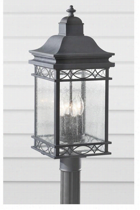 Leighton All-wrather Outdoor Patio Lamp Postman -  23.75""h X 9.5"", Fog