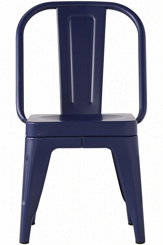 Little Gar Den Side Chair - Sset Of 2 - 28""hx16""dx17""d, Navy Blje