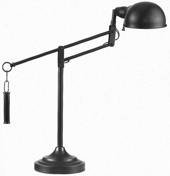 London Desk Lamp - 21 ""hx16""wx16""d, Black